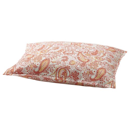 IKEA - RODGERSIA, pillowcase, pink/white, 50x60 cm