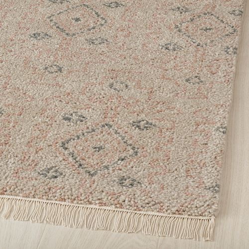 IKEA - PENSELRAG, handwoven rug, grey/beige, 170x240 cm