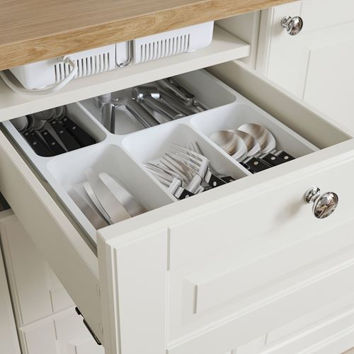 IKEA - ÖNNERUP/FYNDIG/LILLVIKEN, mini kitchen, off white, 130x64x219 cm