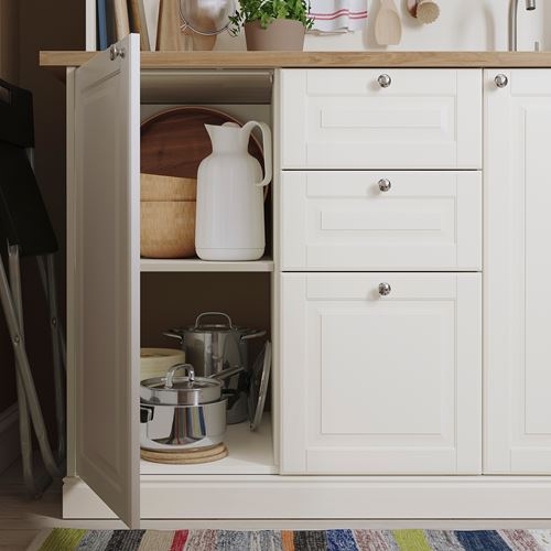 IKEA - ÖNNERUP/FYNDIG/LILLVIKEN, mini kitchen, off white, 130x64x219 cm