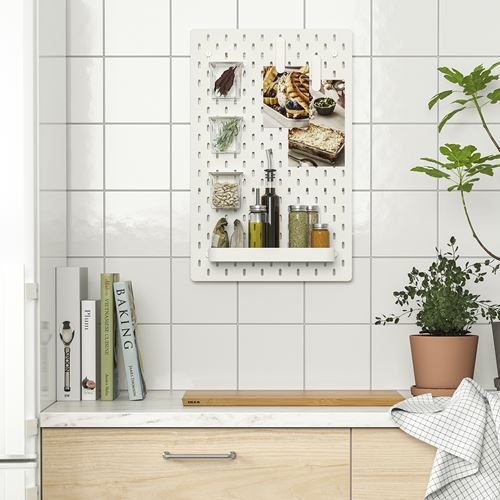 IKEA - SKADIS, pegboard, white, 36x56 cm