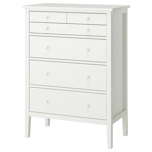 IKEA - GULLABERG, chest of 6 drawers, white, 89x48x122 cm