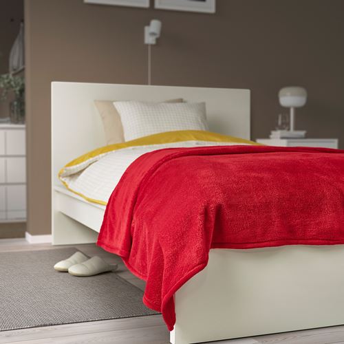 IKEA - TRATTVIVA, bedspread/blanket, red, 150x250 cm