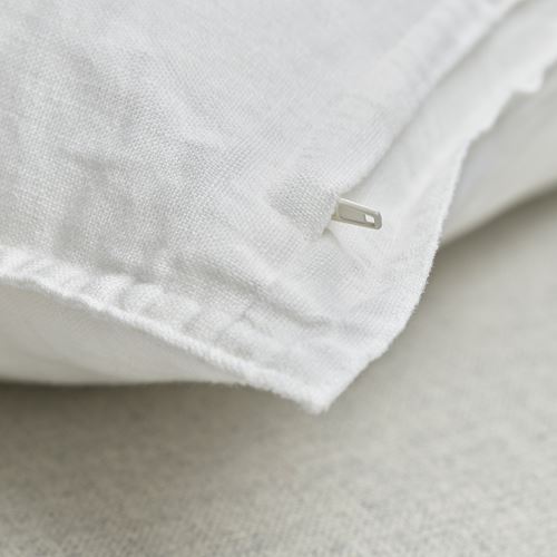 IKEA - DYTAG, lace pillow cover, white, 65x65 cm