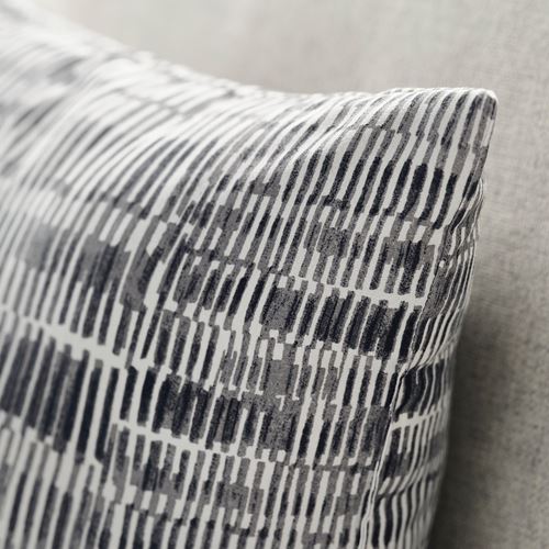 IKEA - JORDKASTANJ, lace pillow, grey, 40x40 cm