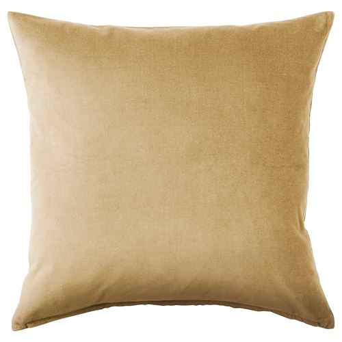 IKEA - SANELA, lace pillow cover, yellow-beige, 50x50 cm