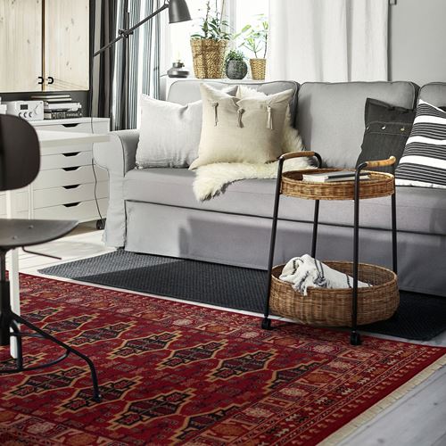 IKEA - VIMPELGRAS, handwoven rug, multicolour-red, 170x240 cm