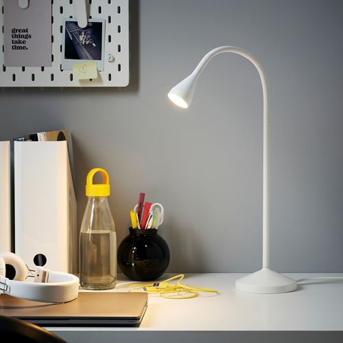 IKEA - NAVLINGE, LED'li çalışma lambası, beyaz, 6 cm