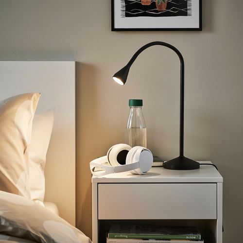 IKEA - NAVLINGE, LED work lamp, black, 52 cm