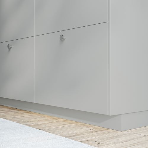 IKEA - HAVSTORP, plinth, light grey, 220x8 cm