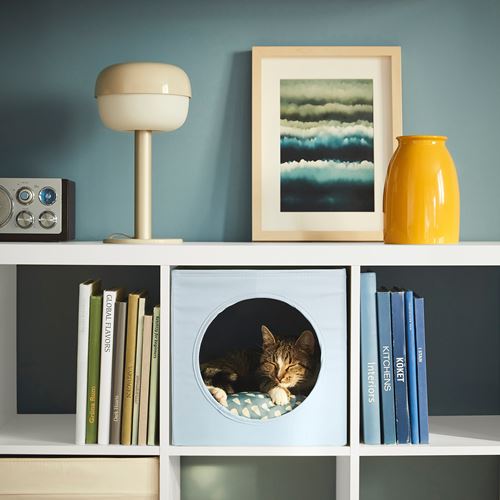 IKEA - UTSADD, cat house, grey/blue, 33x38x33 cm