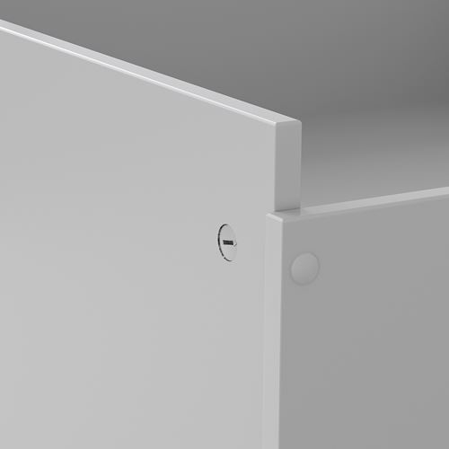 IKEA - SMYGA, bedside drawer, light grey, 99x91x29 cm