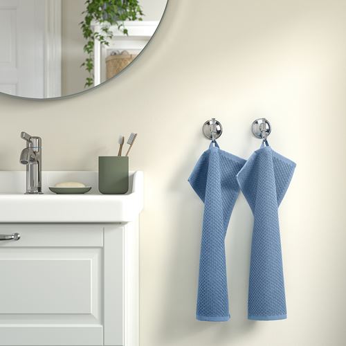 IKEA - GULVIAL, hand towel, dark grey-blue, 30x50 cm