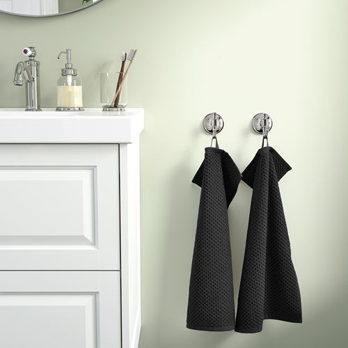 IKEA - GULVIAL, hand towel, black, 30x50 cm