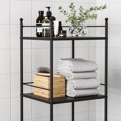 IKEA - FRÖSJÖN, shelving unit, black, 40x96 cm