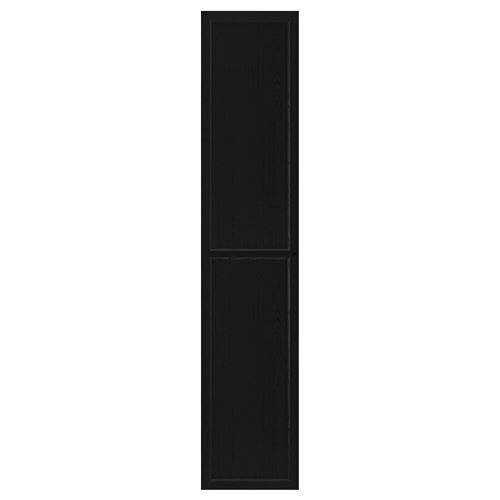 IKEA - OXBERG, bookcase door, blackbrown, 40x192 cm