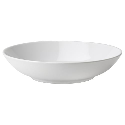 IKEA - GODMIDDAG, deep plate, white, 23 cm