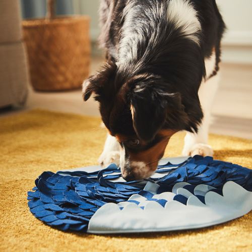 IKEA - UTSADD, snuffle mat for dog, blue, 41 cm