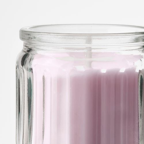 IKEA - LUGNARE, scented candle in cup, pink, 12 hr