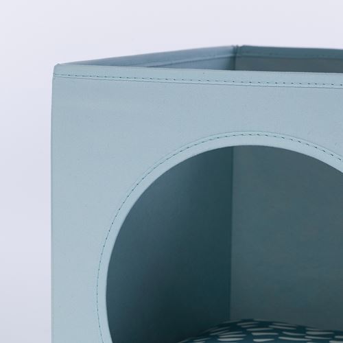 IKEA - UTSADD, cat house, grey/blue, 33x38x33 cm