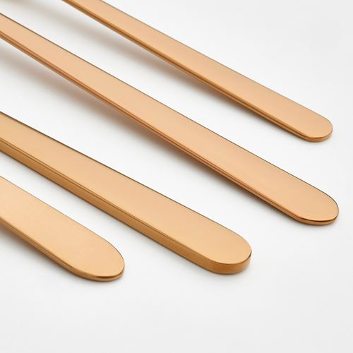 IKEA - FÖRNUFT, cutlery for 6 people, pink/gold-colour