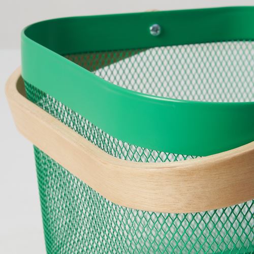 IKEA - RISATORP, basket, dark green, 25x26x18 cm