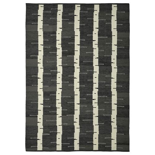 IKEA - STOCKHOLM 2025, handwoven rug, grey-white-black handwoven, 170x240 cm