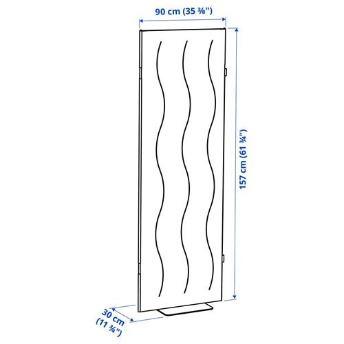 IKEA - MITTZON, Acoustic screen, Gunnared beige, 90x157 cm