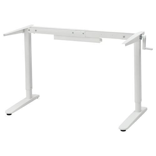 IKEA - RELATERA, height adjustable underframe, white, 90/117 cm