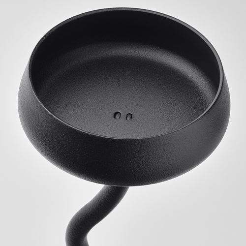 IKEA - SILVERPARON, mumluk, siyah, 24 cm
