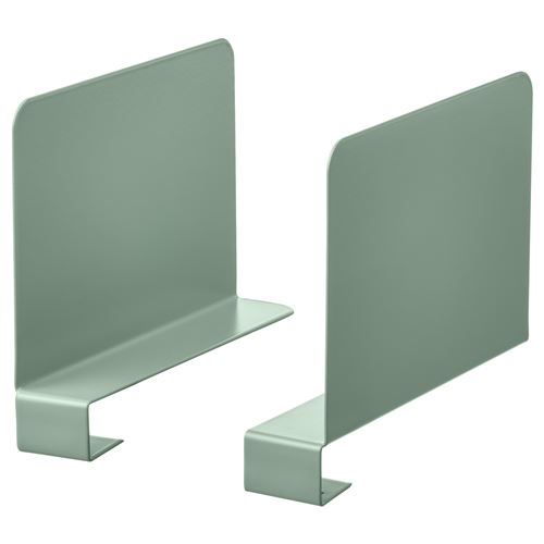 IKEA - RELATERA, book-end, light grey-green, 3x15x10 cm