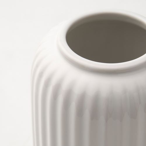 IKEA - STILREN, seramik vazo, beyaz, 12 cm