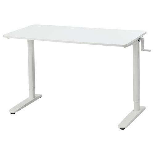 IKEA - RELATERA, height adjustable children's desk, white, 117x60 cm