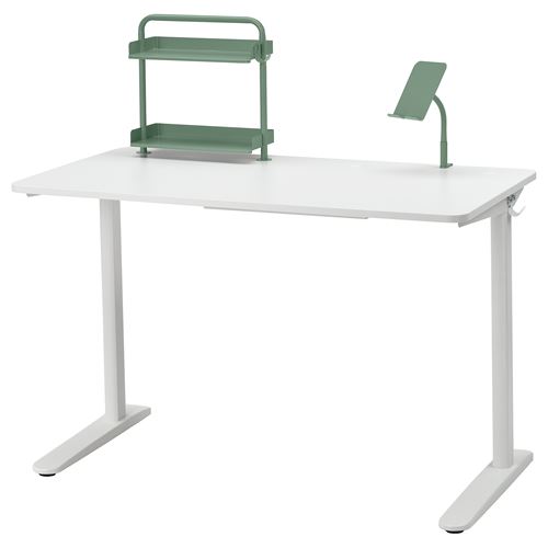 IKEA - RELATERA, kid's desk, white-light grey-green, 117x60 cm