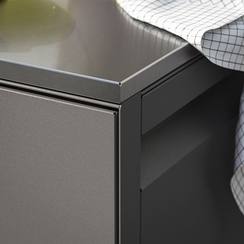 IKEA - BATSKAR, charcoal barbecue, dark grey, 120x60 cm