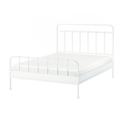 IKEA - STJARNÖ/LURÖY, double bed, white, 160x200 cm