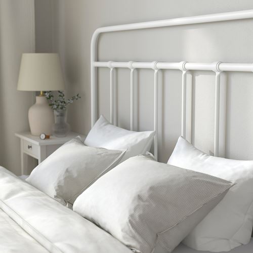 IKEA - STJARNÖ/LURÖY, double bed, white, 160x200 cm