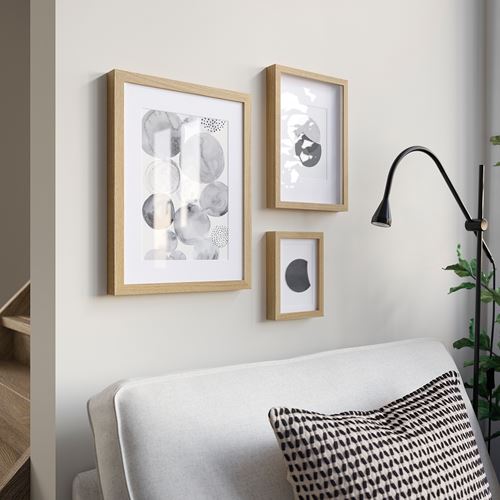 IKEA - RÖDALM, photo frame, oak effect, 21x30 cm