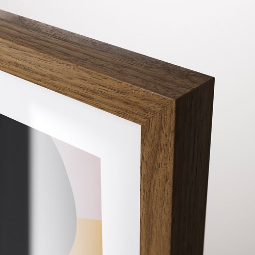 IKEA - RÖDALM, photo frame, walnut effect, 50x70 cm