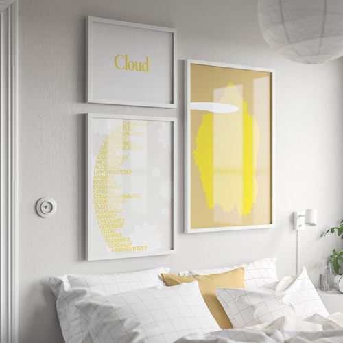 IKEA - RÖDALM, white frame, white, 61x91 cm