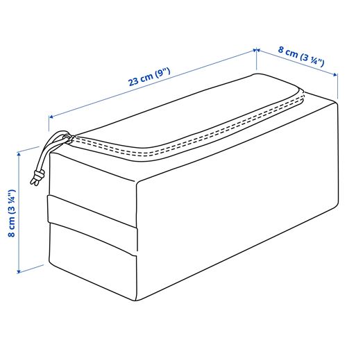 IKEA - BOLLÖSUND, toiletry bag, beige