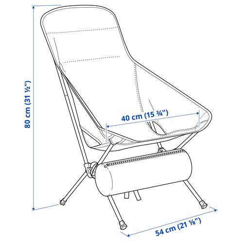 IKEA - STRANDÖN, foldable chair, green