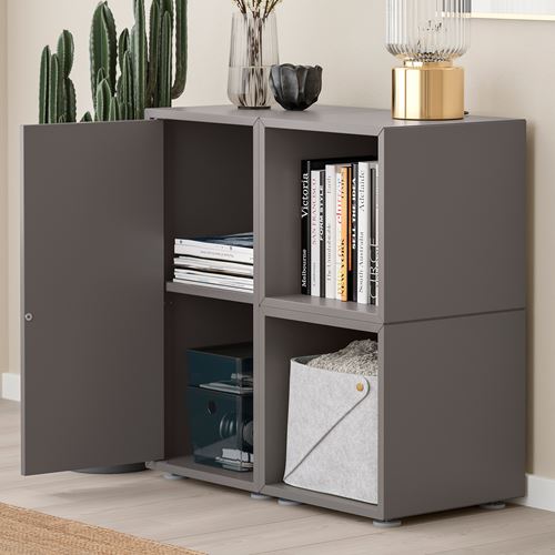 IKEA - EKET, storage combination, dark grey, 70x35x72 cm