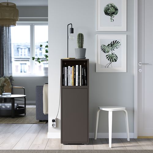 IKEA - EKET, storage combination, dark grey, 35x35x107 cm