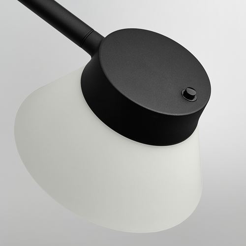 IKEA - SAMBORD, floor/reading lamp, black-white