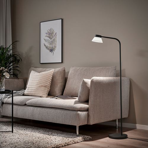 IKEA - SAMBORD, floor/reading lamp, black-white