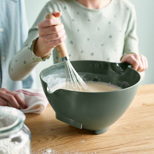 IKEA - VISPNING, mixing bowl, grey-green, 3 l