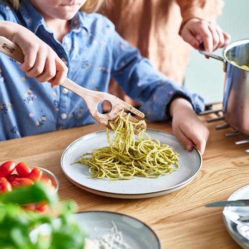 IKEA - STRALFENA, spaghetti server, birch, 30 cm