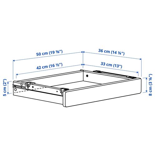 IKEA - RELATERA, çocuk çalışma masası, beyaz-açık gri-yeşil, 90x60 cm