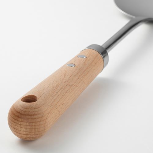 IKEA - VARDAGEN, wok spatula, stainless steel/beech, 36 cm